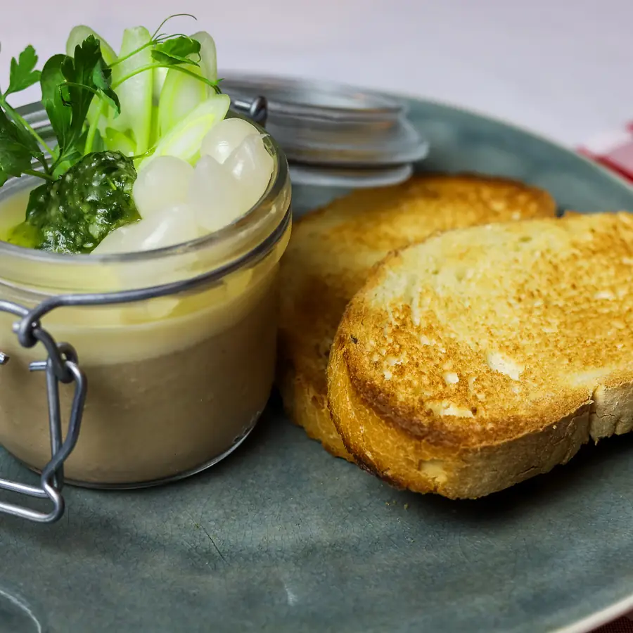 Champagne duck liver parfait